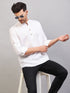 Vastramay Men's Cream Short Cotton Kurta