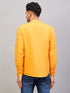 Vastramay Men's Orange Short Cotton Kurta