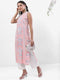 Vasthrlay Women Pink Printed Straight Kurtas