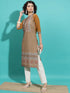 Vasthrlay Terracotta Printed Straight Kurtas
