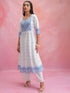 Vasthrlay Women White Printed Anarkali Kurtas
