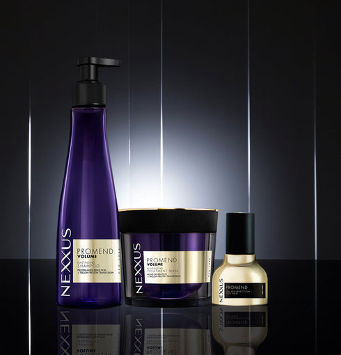 Nexxus PROMEND VOLUMIZING SHAMPOO ELASTIN 250 ml PROMEND VOLUMIZING MASK 200 ml PROMEND OIL RESURRECTION