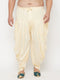 Vastramay Men's PLUS Size Gold Solid Cowl Dhoti Pants