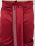 Vastramay Men's Plus Size Maroon Cotton Blend Thread Work Traditional Dhoti