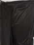 Vastramay Men's Plus Size Black Cotton Blend Solid Traditional Dhoti