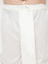 Vastramay Men's Plus Size White Cotton Blend Solid Traditional Dhoti
