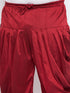 Vastramay Men's Plus Size Black Ethnic Jacket With Rose Gold Silk Blend Kurta and Maroon dhoti Set