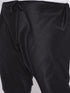 Vastramay Men's Plus Size Maroon Woven Nehru Jacket With Black Kurta And Pyjama Set