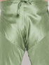 Vastramay Men's Pink Silk Blend Jodhpuri With Mint Green Kurta Pyjama Set