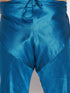 Vastramay Men's Turquoise Blue Silk Blend Jodhpuri With Turquoise Blue Kurta Pyjama Set