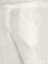 Vastramay Men's Plus Size Cream Silk Blend Kurta Pant Set