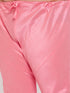 Vastramay Men's Plus Size Pink Silk Blend Kurta Pyjama Set