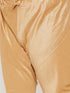 Vastramay Men's Plus Size Rose Gold Silk Blend Kurta Pyjama Set
