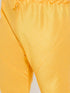Vastramay Men's Plus Size Yellow Silk Blend Kurta Pyjama Set