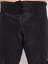 Vastramay Men's Plus Size Black Woven Kurta And Pyjama Set
