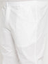 Vastramay Men's Plus Size Chikankari Embroidered Kurta And White Cotton Pant Style Pyjama Set