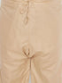 Vastramay Men's Plus Size Light Brown Cotton Blend Pathani Set