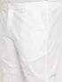 Vastramay Men's Plus Size White Cotton Kurta And Cotton Pant Style Pyjama Set