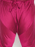 Vastramay Men's Plus Size Fushia Pink Viscose Blend Kurta Pyjama Set