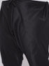 Vastramay Men's Plus Size Rose Gold Silk Blend Kurta And Black Pyjama Set