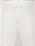Vastramay Men's Plus Size Cream Silk Blend Pyjama