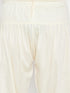 Vastramay Men's Plus Size Maroon and Cream Cotton Blend Pathani Set