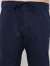 Vastramay Men's Plus Size Blue Cotton Blend Pathani Kurta