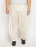 Vastramay Men's Plus Size Cream Cotton Blend Patiala