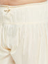 Vastramay Men's Plus Size Cream Cotton Blend Patiala