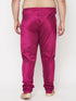 Vastramay Men's Plus Size Fuchsia Pyjama