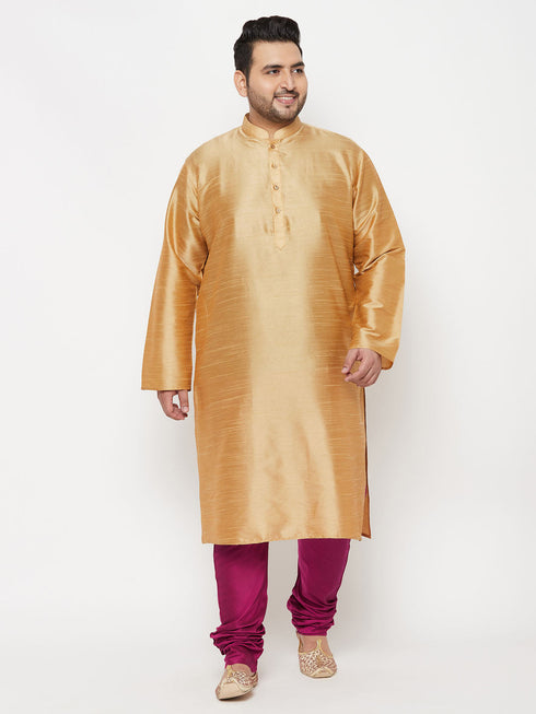 Vastramay Men's Plus Size Fuchsia Pyjama
