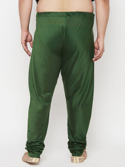 Vastramay Men's Plus Size Dark Green Pyjama