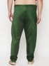 Vastramay Men's Plus Size Dark Green Pyjama