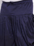 Vastramay Men's Plus Size Navy Blue Silk Blend Curved Kurta And Dhoti Set