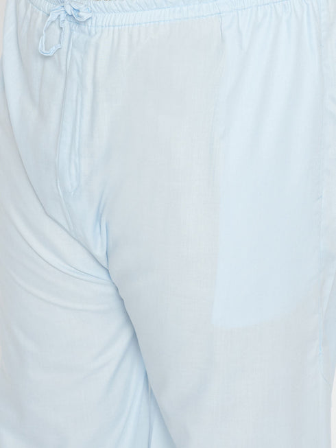 Vastramay Men's Plus Size Work From Home Kurta And Salwar Set