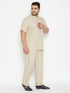 Vastramay Men's Plus Size Work From Home Kurta And Salwar Set