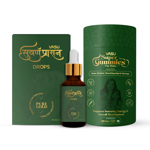 Vasuestore vasu super gummies swarnaprashan drop for kids