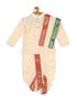 Vastramay SISHU Boy's Gold-Toned Kurta with Dhoti Pants & With Dupatta