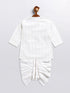 Vastramay SISHU Boy's White Embellished Angrakha Kurta Dhoti Set