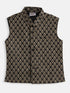 Vastramay SISHU Boys Rose Gold Silk Blend Jacket, Kurta and Pyjama Set