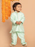 Vastramay SISHU Boys' Green Viscose Kurta and Pyjama Set