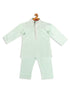 Vastramay SISHU Boys' Green Viscose Kurta and Pyjama Set