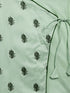 Vastramay SISHU Boy's Green Embroidered Angrakha Style Krishna Kurta and Green Dhoti Set
