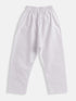 Vastramay SISHU Boys Grey and White Pure Cotton Kurta Pyjama Set