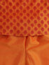 Vastramay SISHU Boy's Orange Cotton Blend Kurta Pyjama Set