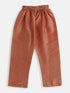 Vastramay SISHU Boy's Pink Cotton Blend Kurta Pyjama Set