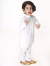 Vastramay SISHU Boys White Pure Cotton Kurta Pyjama Set