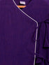 Vastramay SISHU Boy's Purple Angrakha Style Krishna Kurta and White Dhoti Set