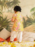 Vastramay SISHU Boy's Yellow Floral Printed Kurta Patiala Set