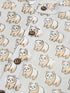 Vastramay SISHU Boy's Beige Panda Printed Cotton Kurta Pyjama Set